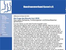Tablet Screenshot of hausfrauenverband-kassel.de